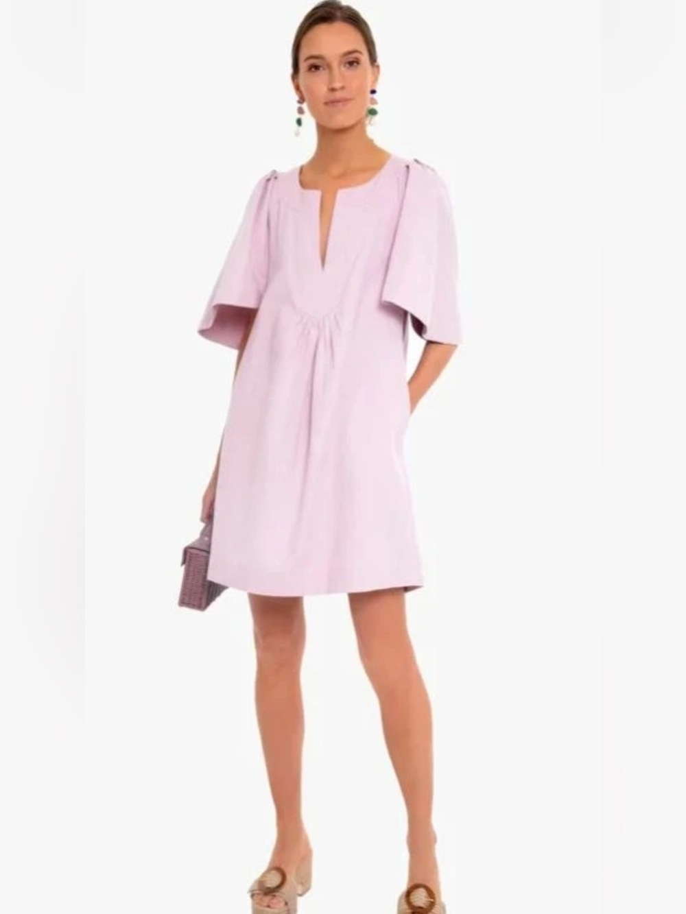 Tuckernuck Pomander Place Lilac Lily Flutter Sleeve Dress XS